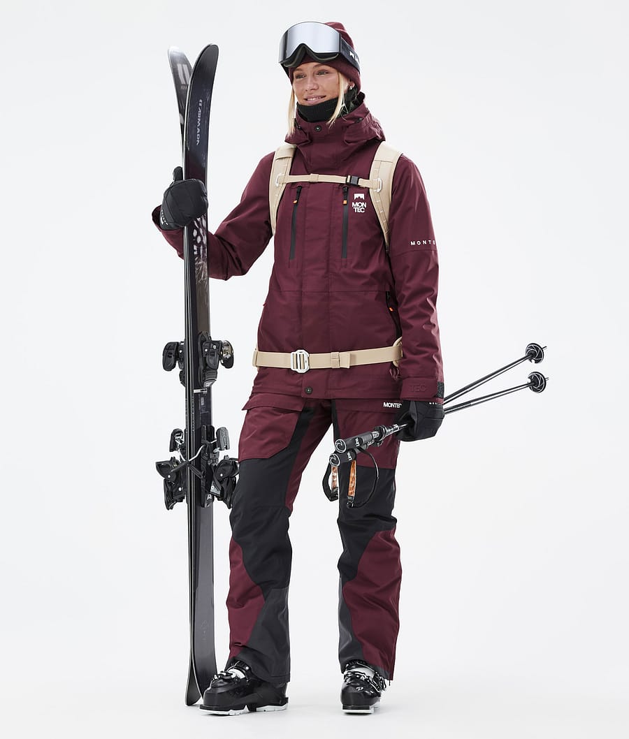 Fawk W Ski Jacket Women Burgundy
