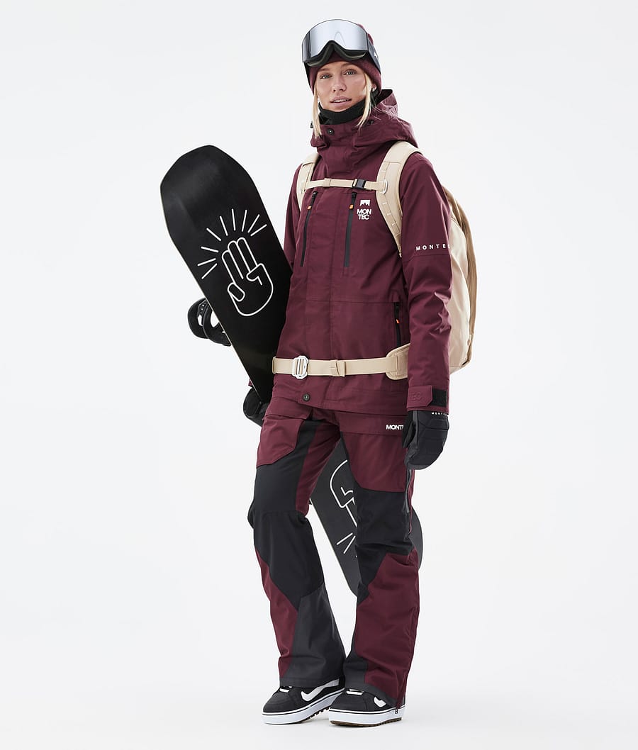 Fawk W Snowboard Jacket Women Burgundy