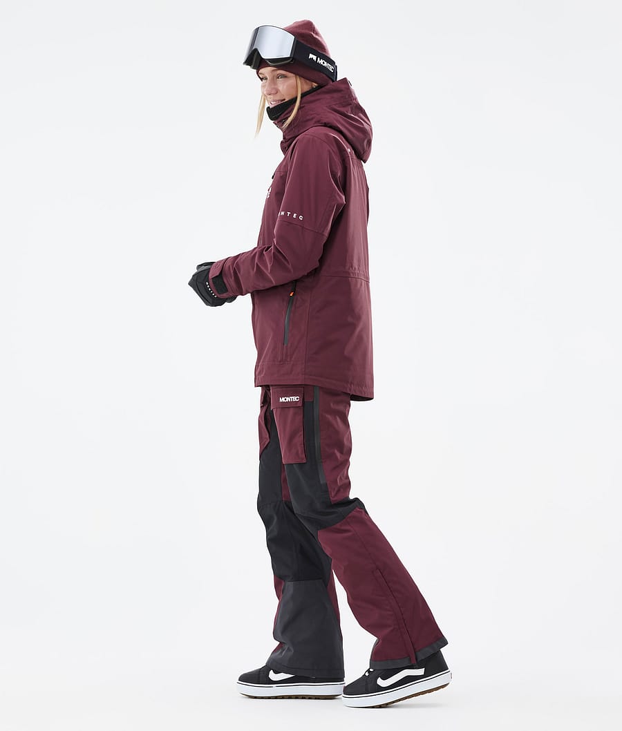 Fawk W Snowboard Jacket Women Burgundy