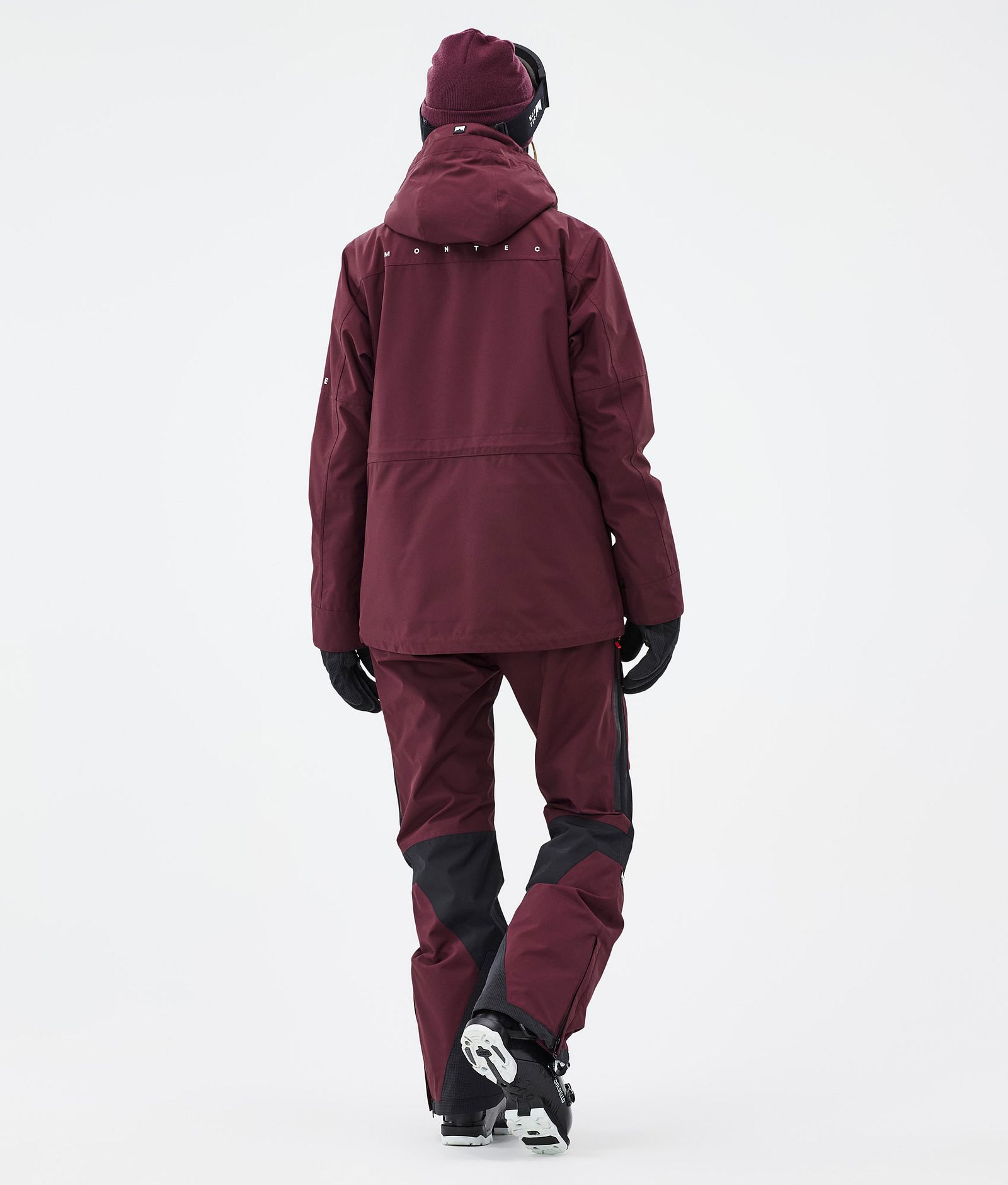 Fawk W Skijakke Dame Burgundy, Billede 5 af 10