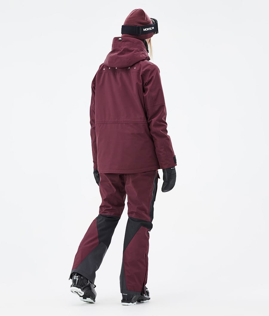 Fawk W Ski Jacket Women Burgundy