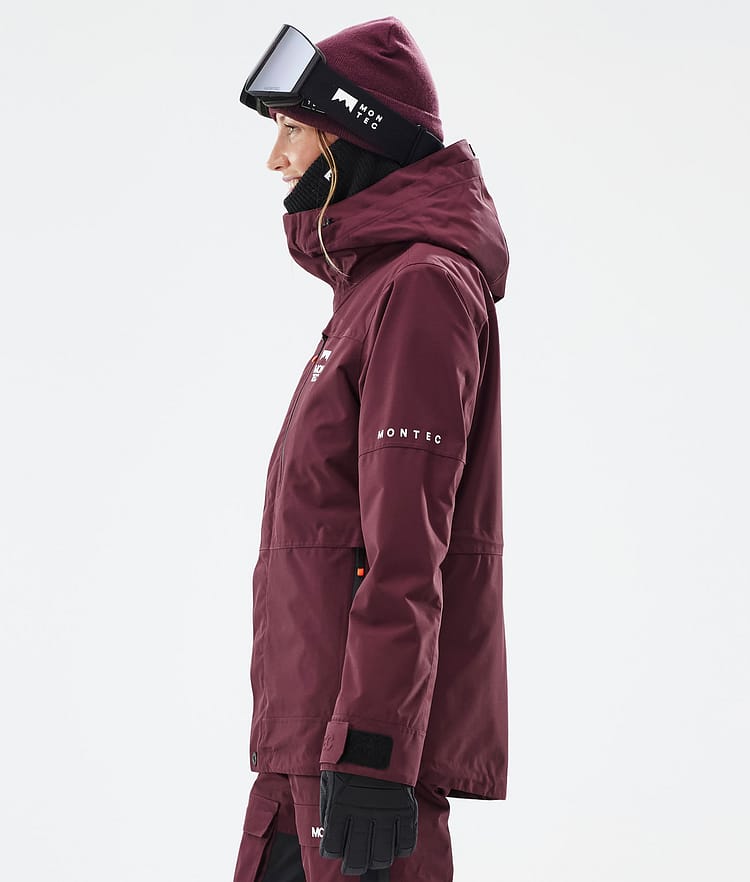 Fawk W Skijakke Dame Burgundy, Billede 6 af 10
