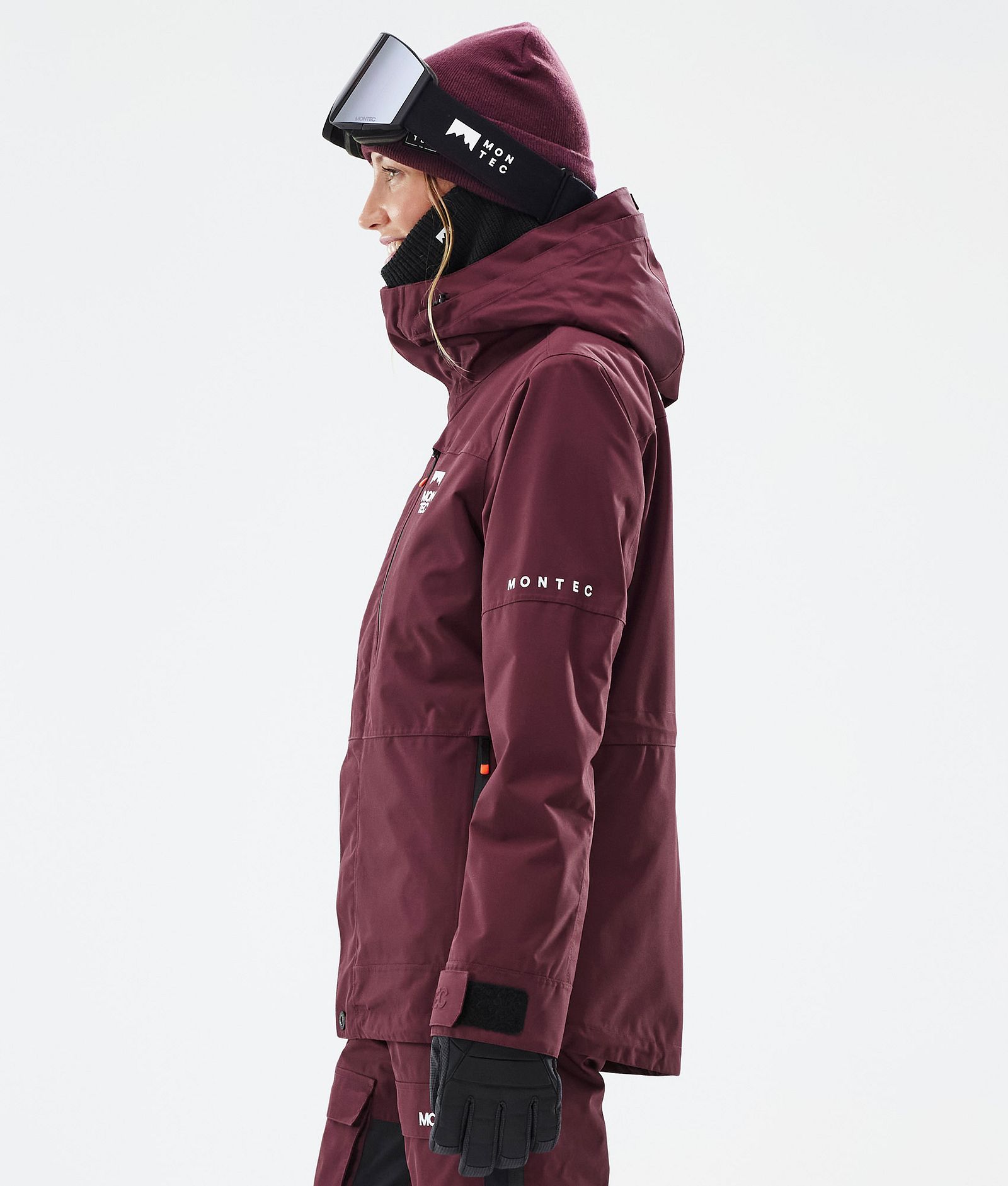 Fawk W Giacca Snowboard Donna Burgundy, Immagine 6 di 10