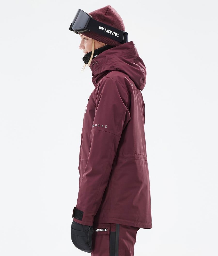 Fawk W Ski Jacket Women Burgundy