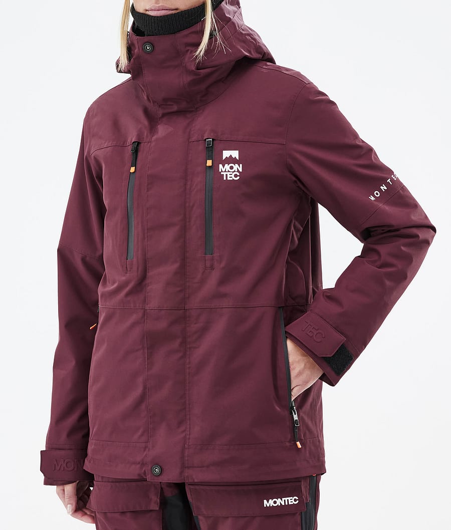 Fawk W Ski Jacket Women Burgundy