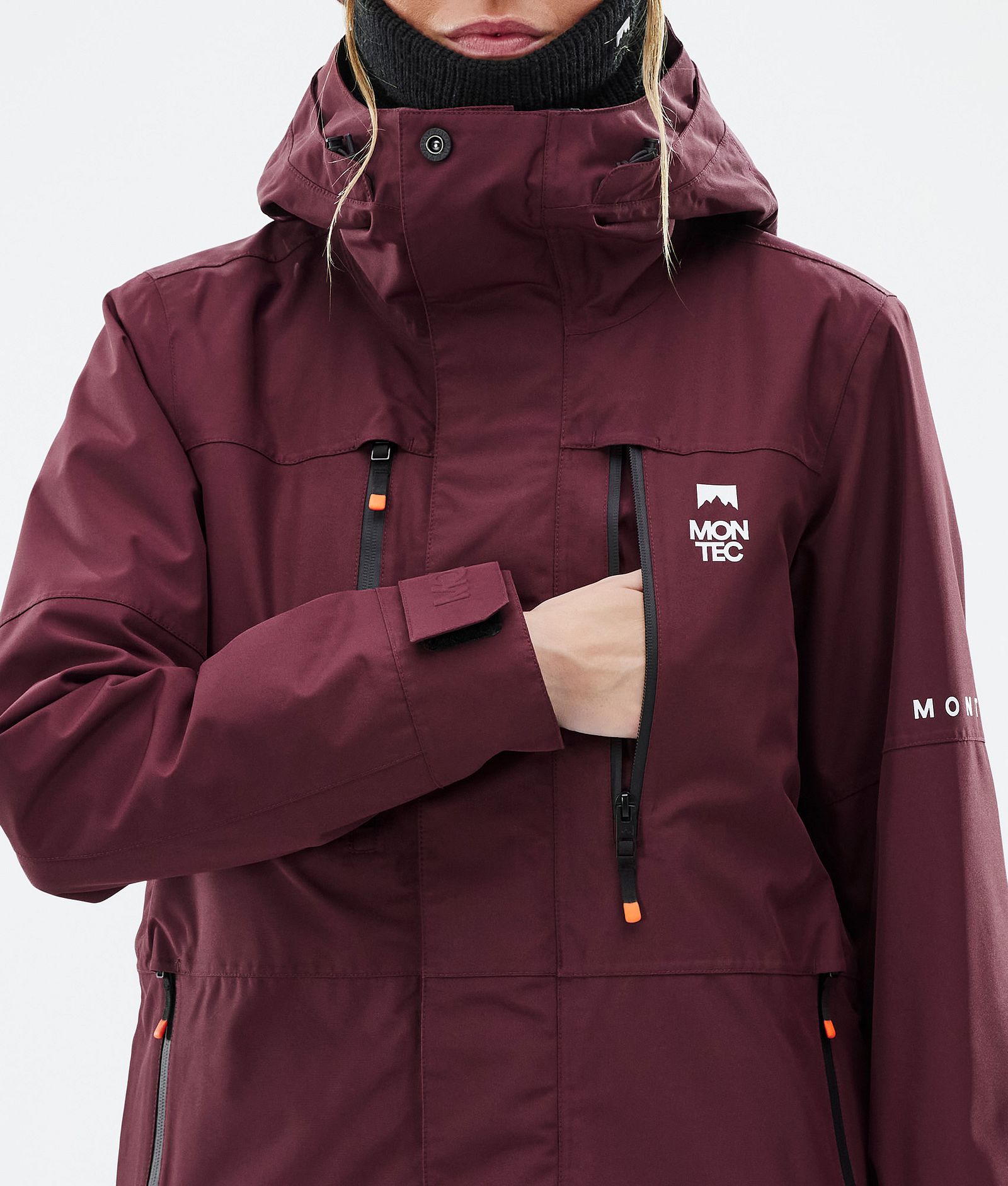 Fawk W Skijakke Dame Burgundy, Billede 9 af 10
