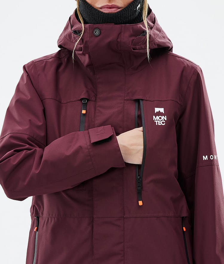 Fawk W Ski Jacket Women Burgundy