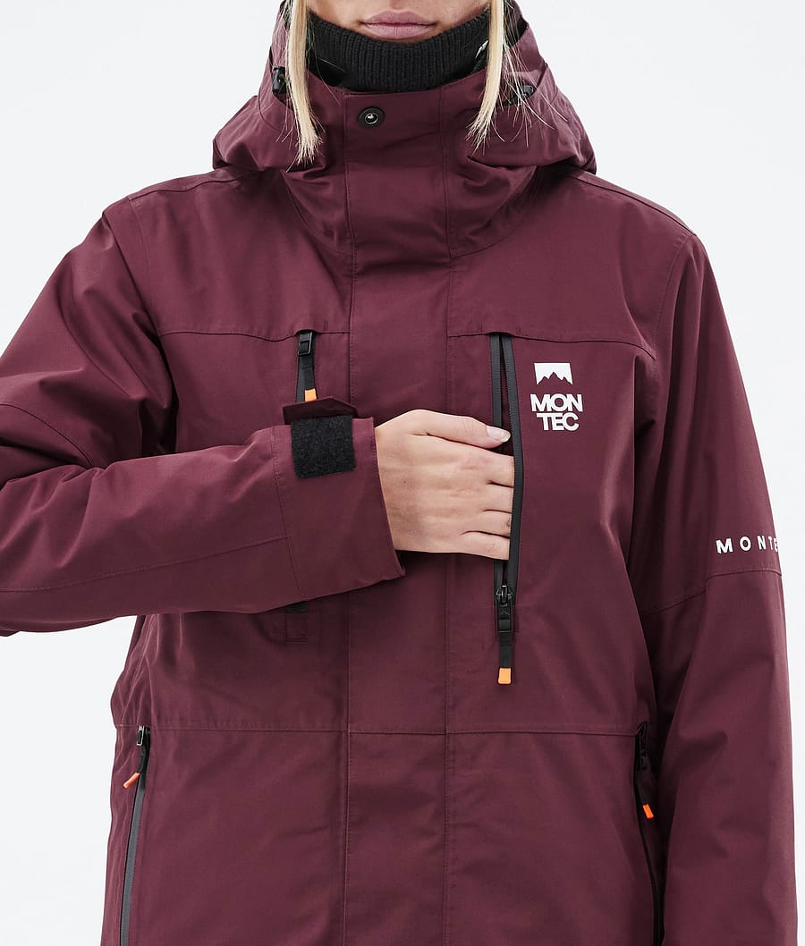 Fawk W Ski Jacket Women Burgundy