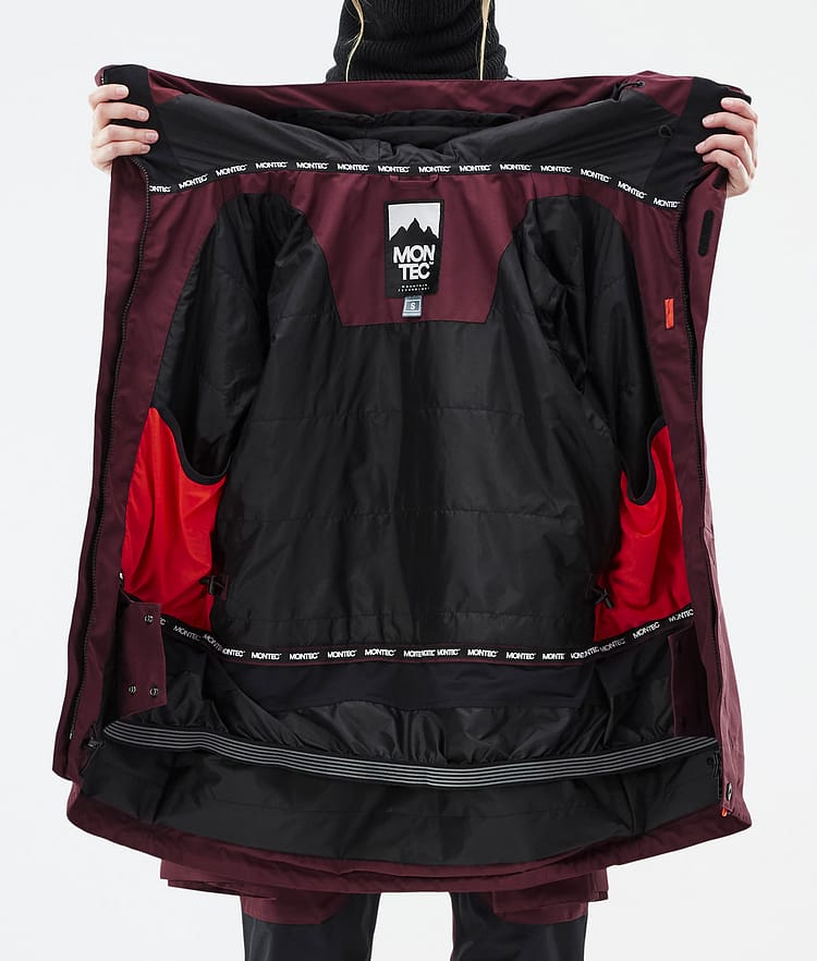 Fawk W Skijakke Dame Burgundy, Billede 10 af 10