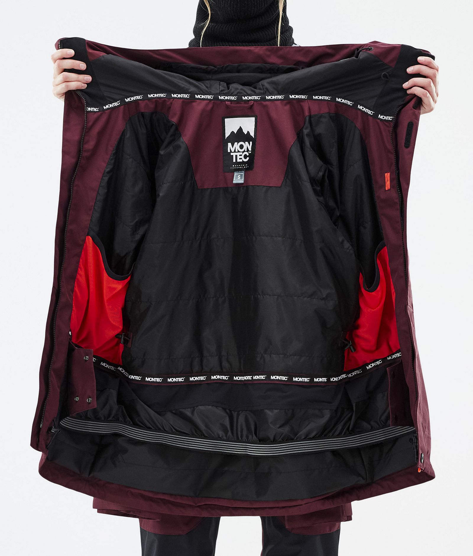 Fawk W Skijakke Dame Burgundy, Billede 10 af 10