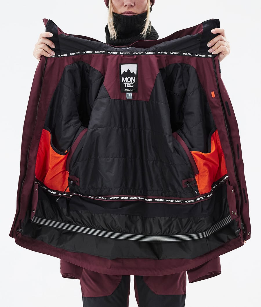 Fawk W Ski Jacket Women Burgundy