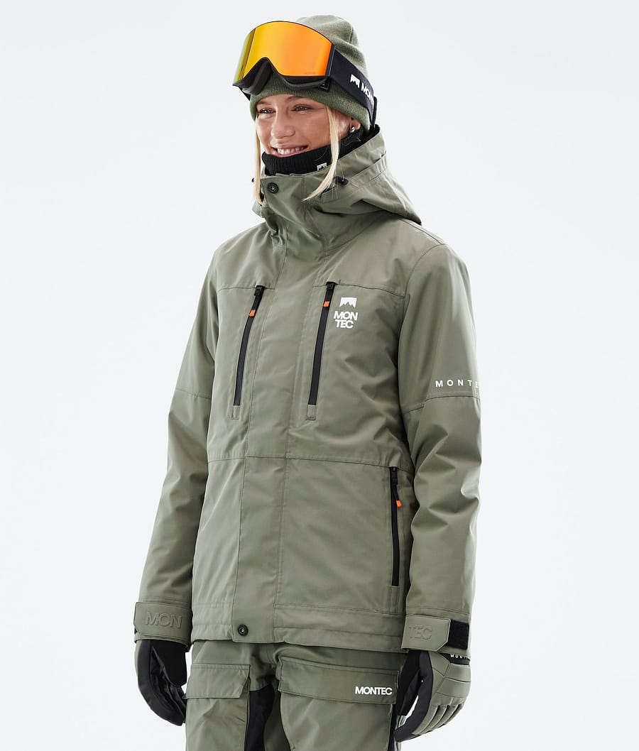 Fawk W Snowboard Jacket Women Greenish