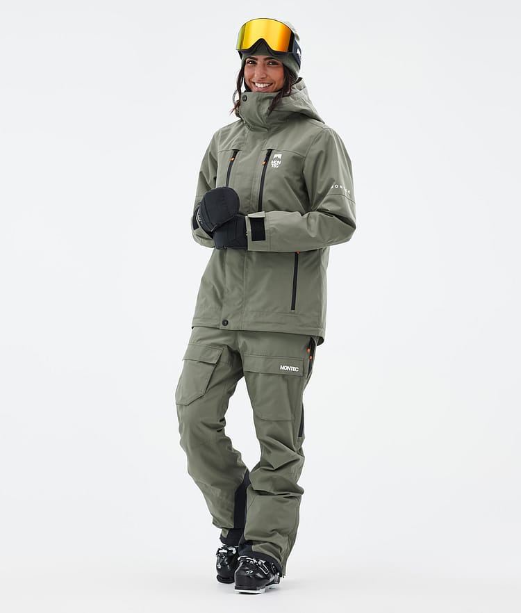Fawk W Skijacke Damen Greenish, Bild 2 von 9