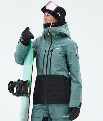 Moss W Chaqueta Snowboard Mujer Atlantic/Black