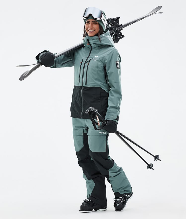 Moss W Skijacke Damen Atlantic/Black, Bild 2 von 9