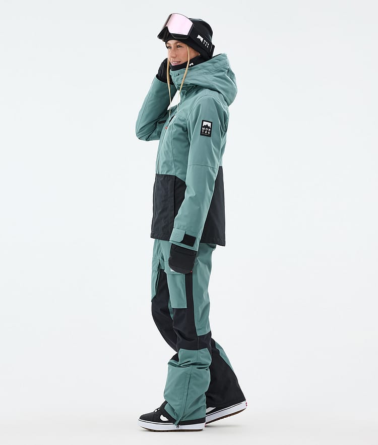 Moss W Veste Snowboard Femme Atlantic/Black Renewed, Image 4 sur 10