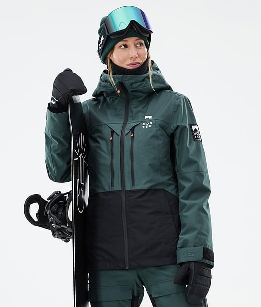 Moss W Snowboardjakke Dame Dark Atlantic/Black