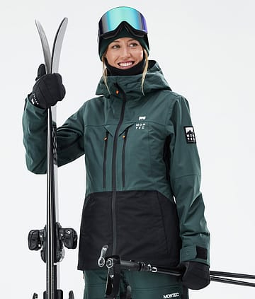 Moss W Skijacke Damen Dark Atlantic/Black