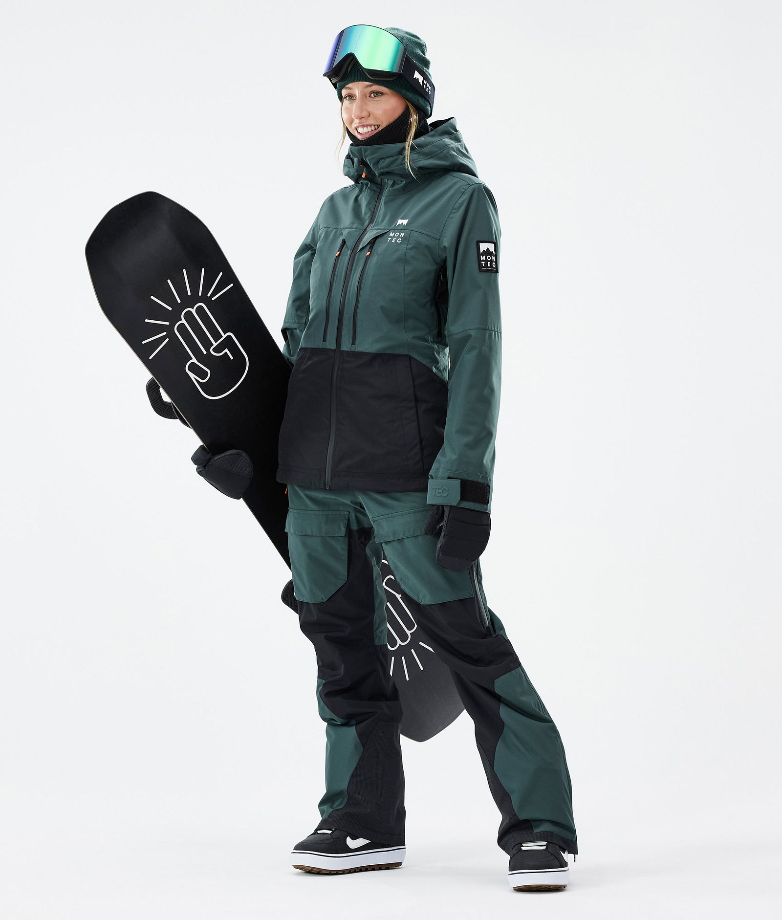 Moss W Giacca Snowboard Donna Dark Atlantic/Black Renewed, Immagine 3 di 10