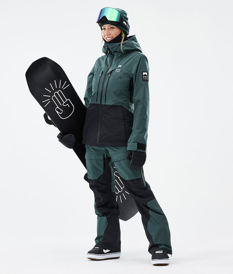 Moss W Giacca Snowboard Donna Dark Atlantic/Black, Immagine 3 di 10