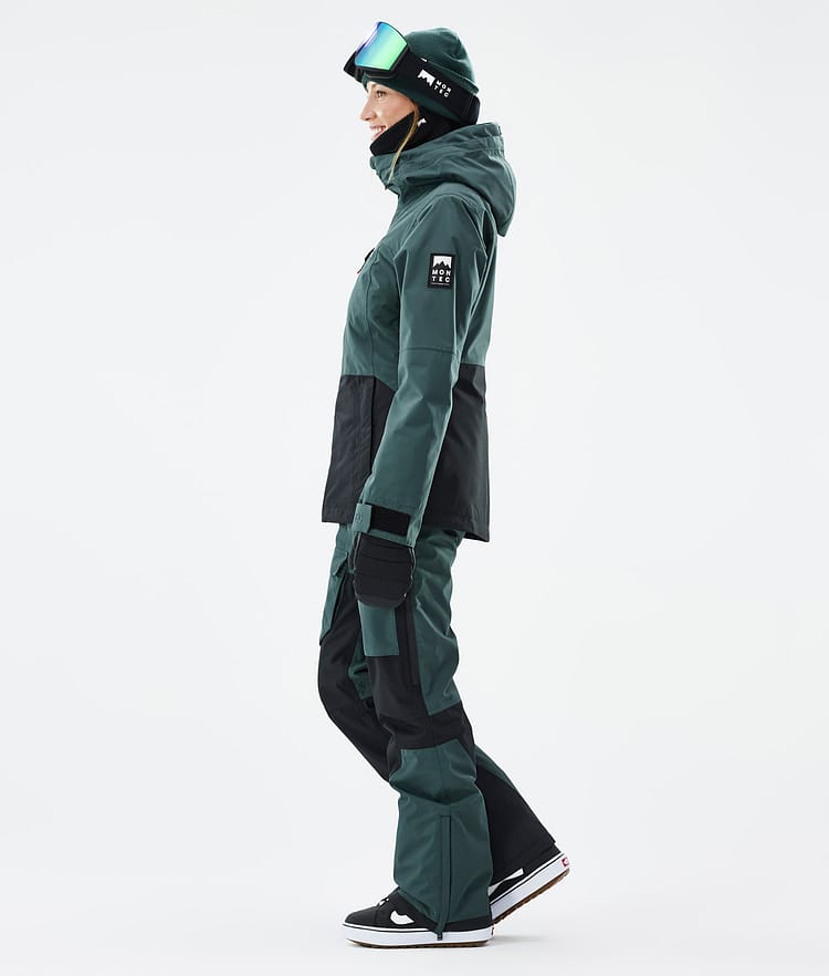 Moss W Snowboardjakke Dame Dark Atlantic/Black