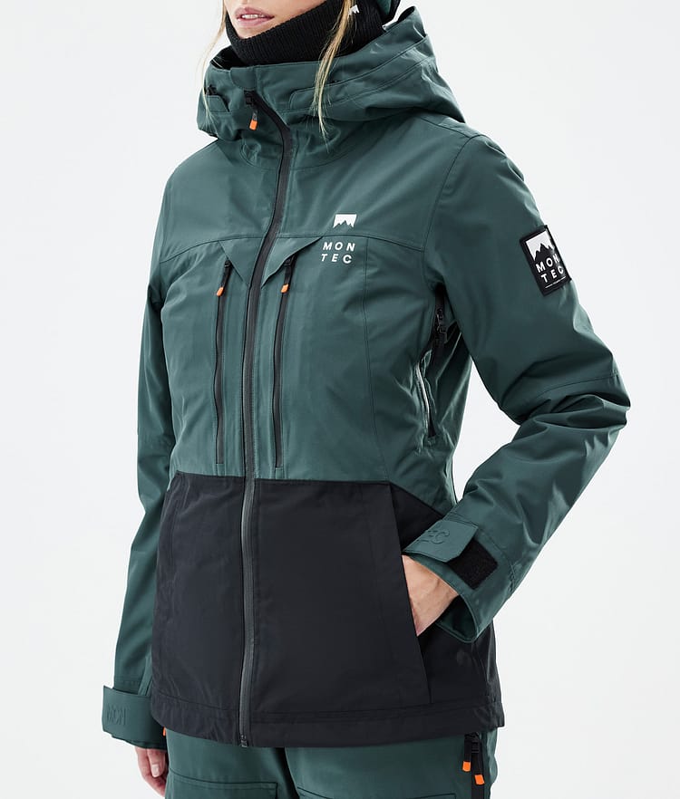 Montec Moss W Veste de Ski Femme Atlantic/Black - Vert