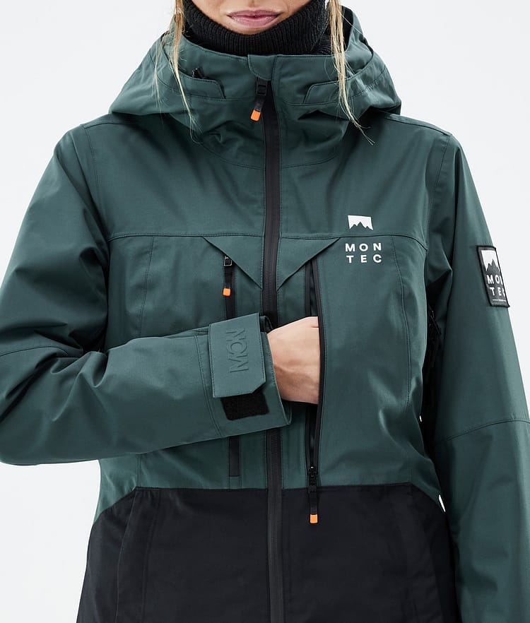 Montec Moss W Veste de Ski Femme Atlantic/Black - Vert