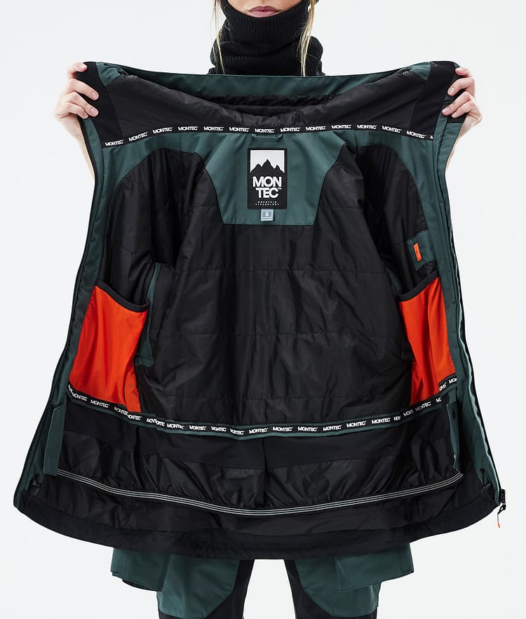 Moss W Snowboardjakke Dame Dark Atlantic/Black, Billede 10 af 10
