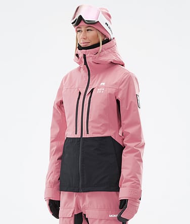 Moss W Veste Snowboard Femme Pink/Black