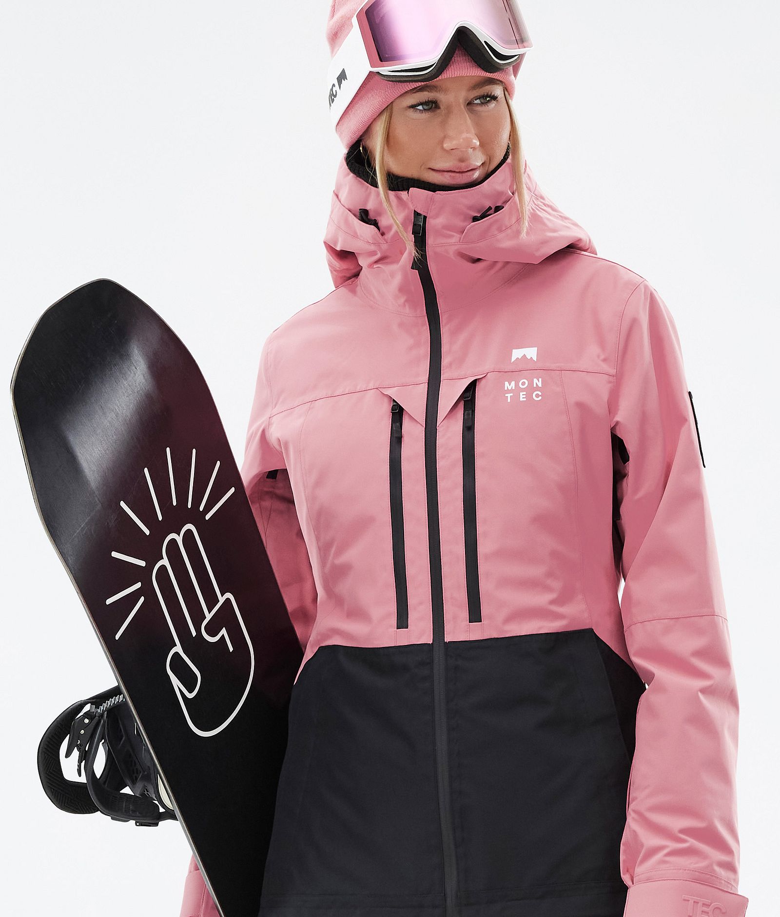 Moss W Giacca Snowboard Donna Pink/Black, Immagine 2 di 10