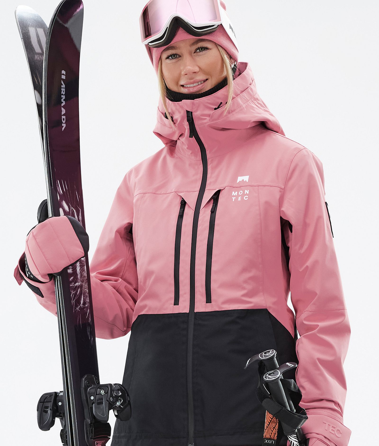 Moss W Chaqueta Esquí Mujer Pink/Black
