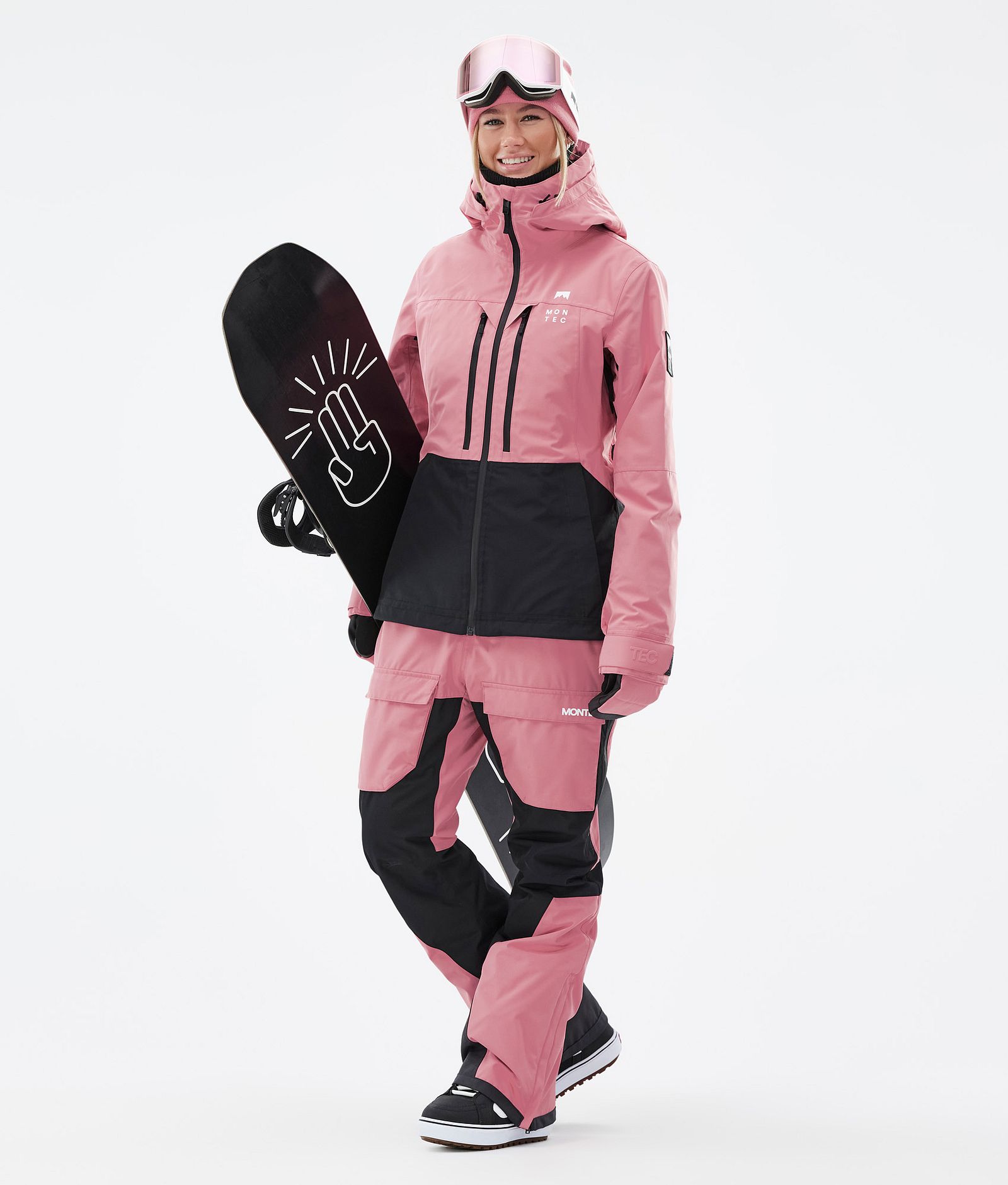 Moss W Giacca Snowboard Donna Pink/Black