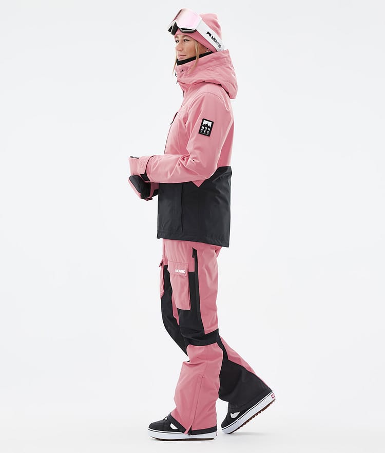 Moss W Snowboardjakke Dame Pink/Black