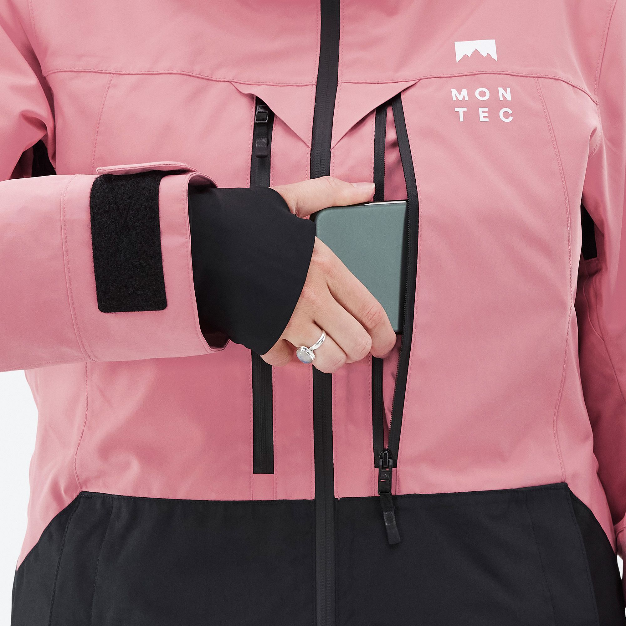 Montec Moss W Snowboard Jacket Women Pink/Black | Montecwear.com