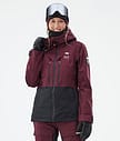 Moss W Veste de Ski Femme Burgundy/Black