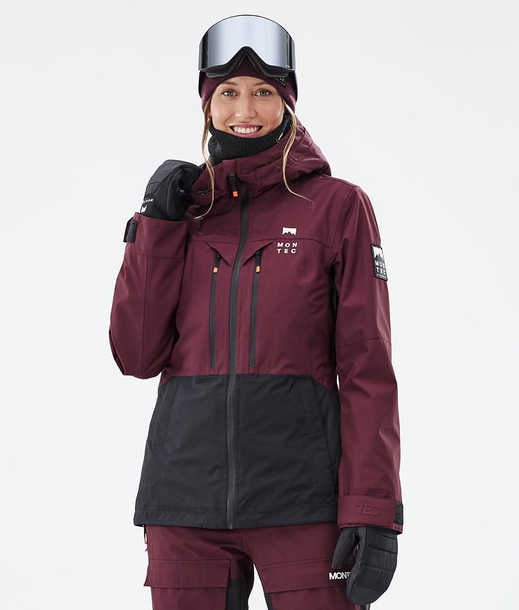 Moss W Ski Jacket Women Burgundy/Black