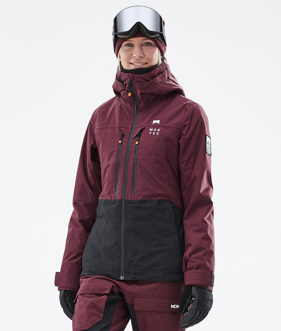 Moss W Ski Jacket Women Burgundy/Black