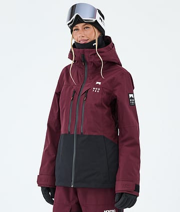 Moss W Ski Jacket Women Burgundy/Black
