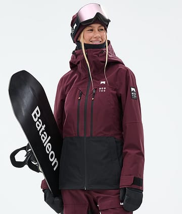 Moss W Chaqueta Snowboard Mujer Burgundy/Black