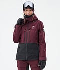 Moss W Snowboardjakke Dame Burgundy/Black Renewed, Billede 1 af 10