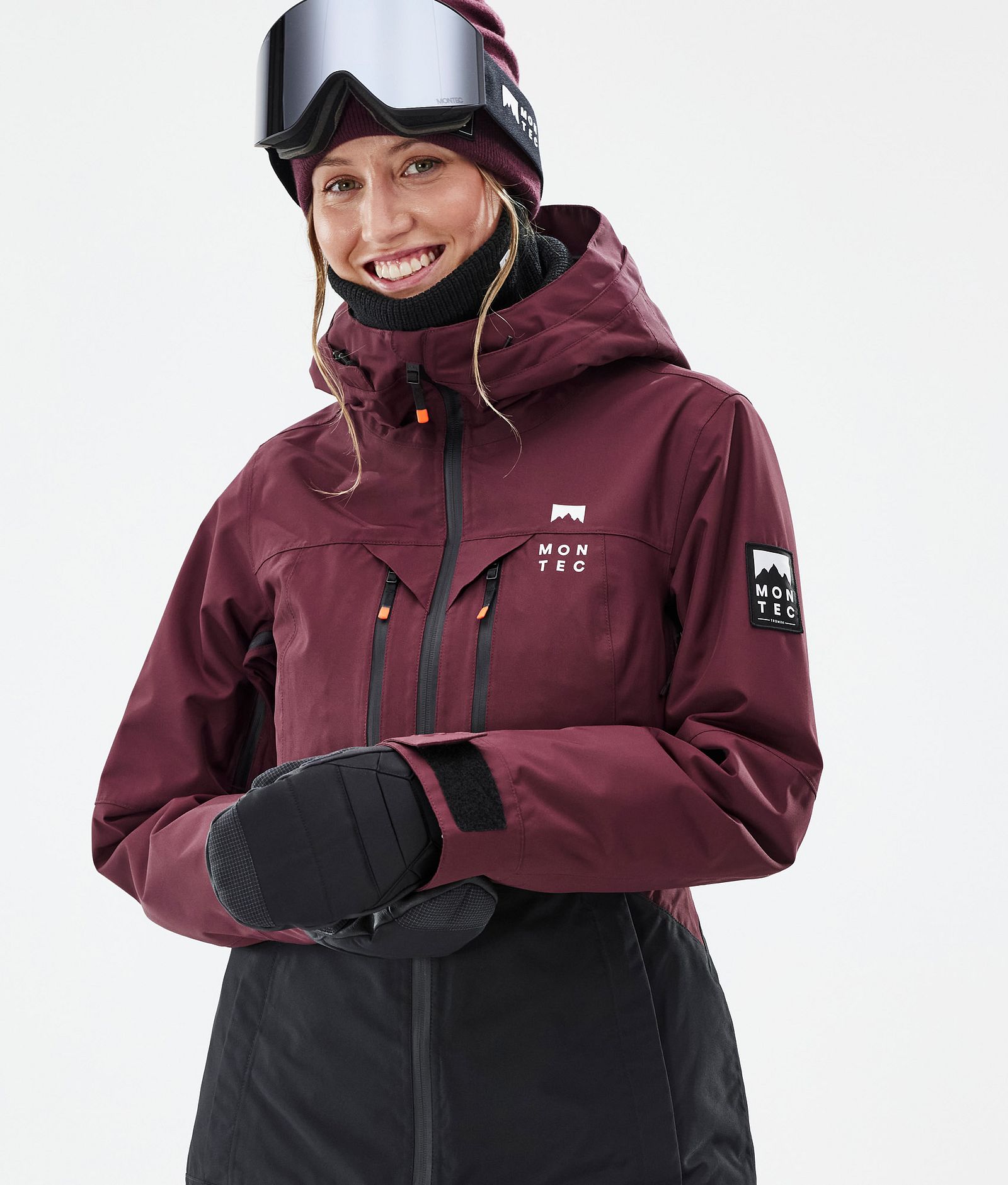 Moss W Snowboard Jacket Women Burgundy/Black Renewed, Image 2 of 10