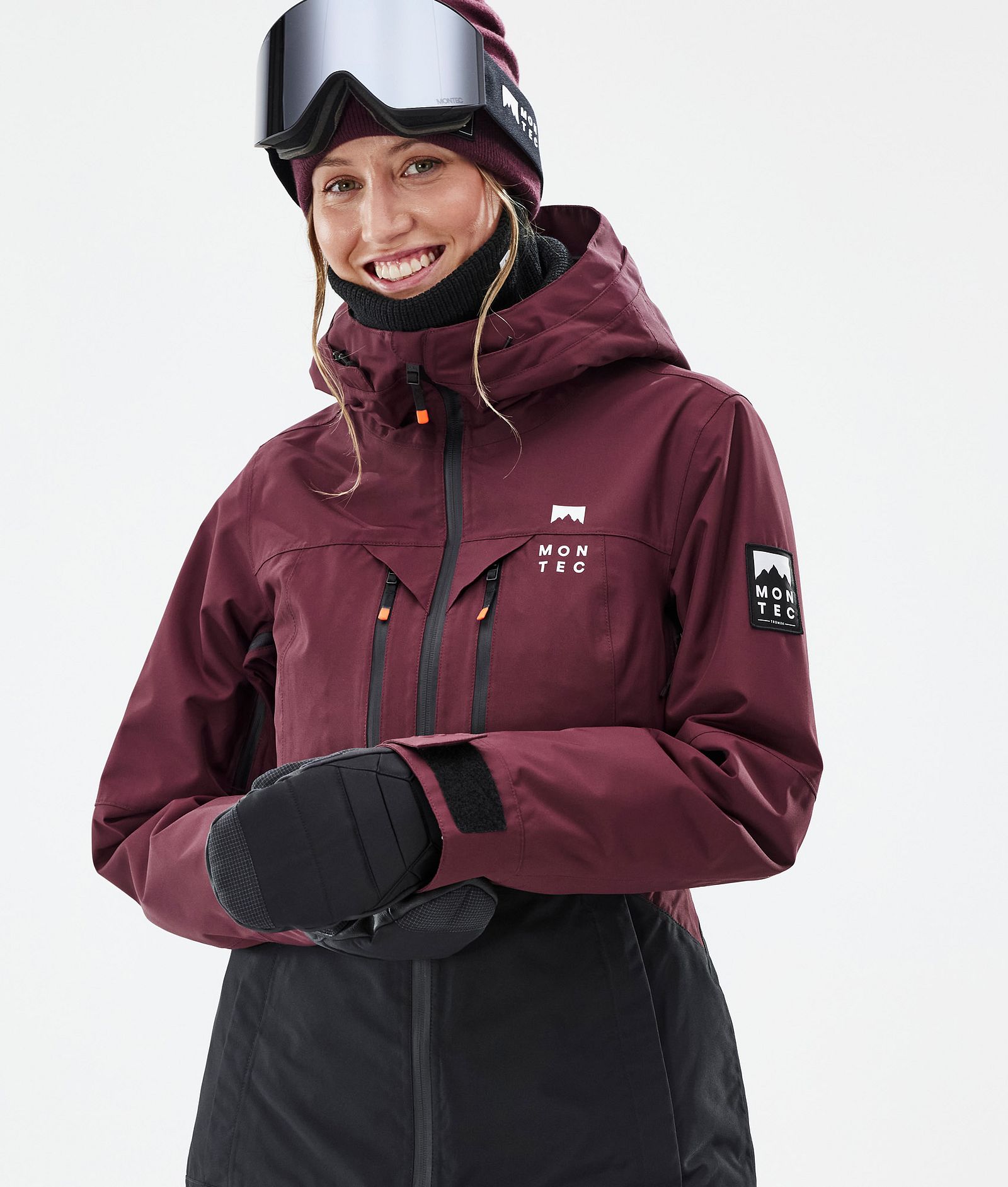 Moss W Snowboardjacke Damen Burgundy/Black Renewed, Bild 2 von 10