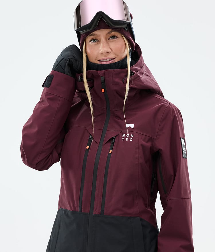 Moss W Ski Jacket Women Burgundy/Black, Image 2 of 10