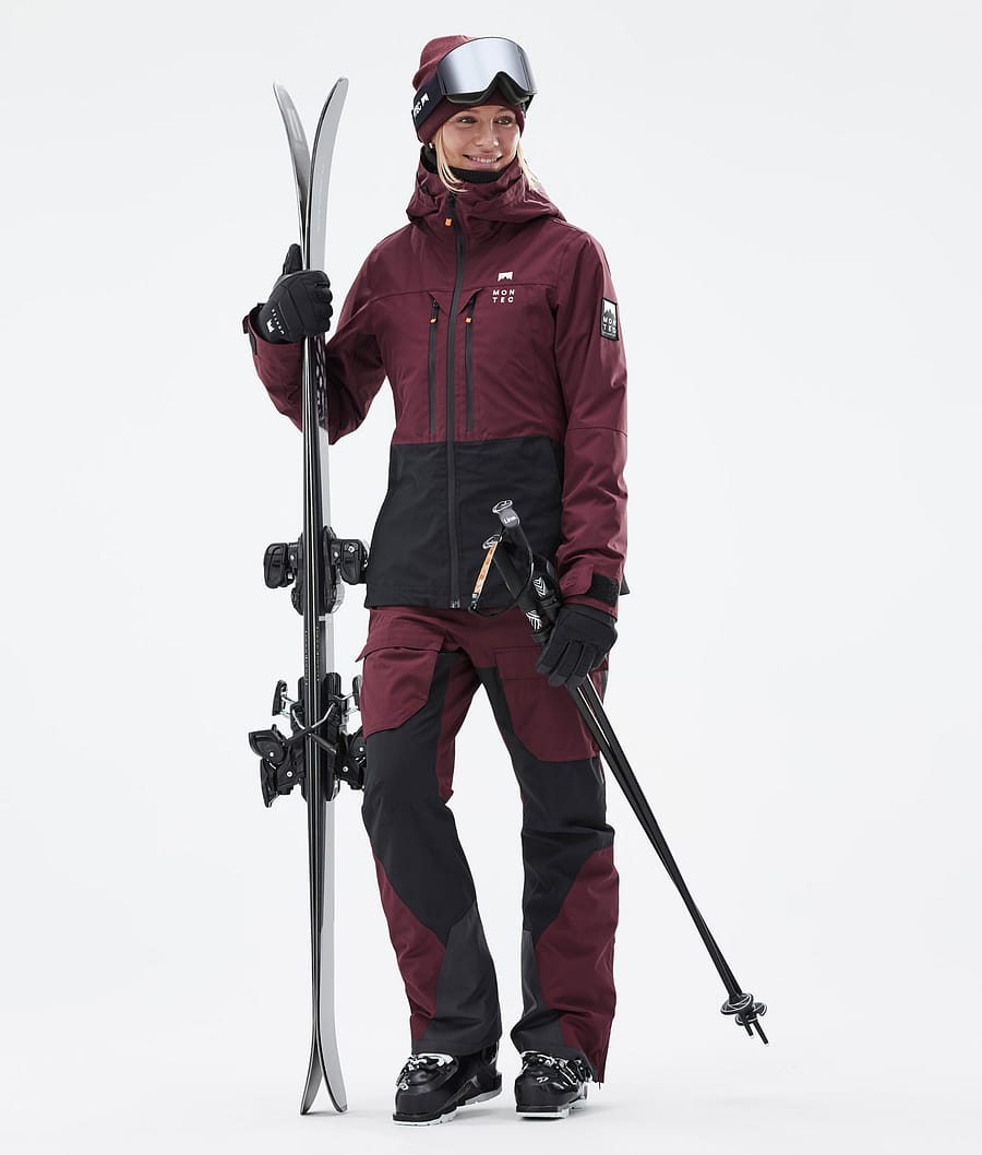 Moss W Ski Jacket Women Burgundy/Black