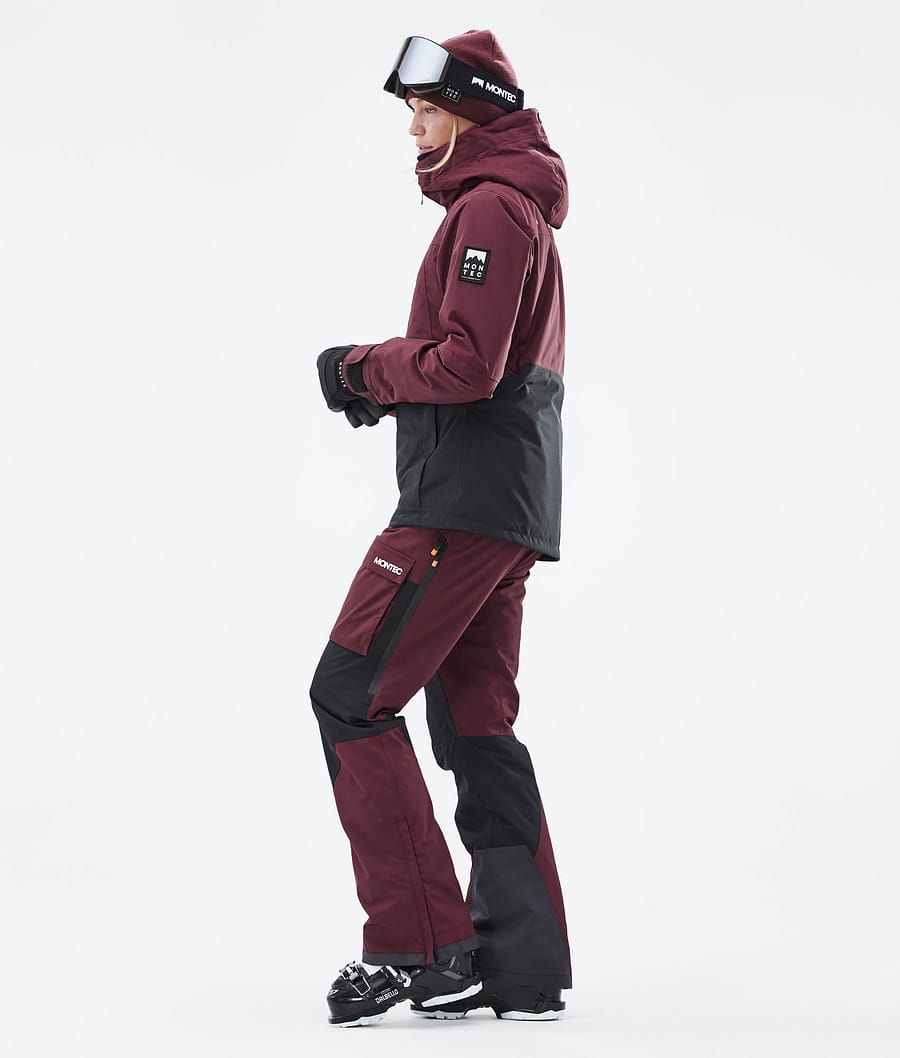 Moss W Ski Jacket Women Burgundy/Black