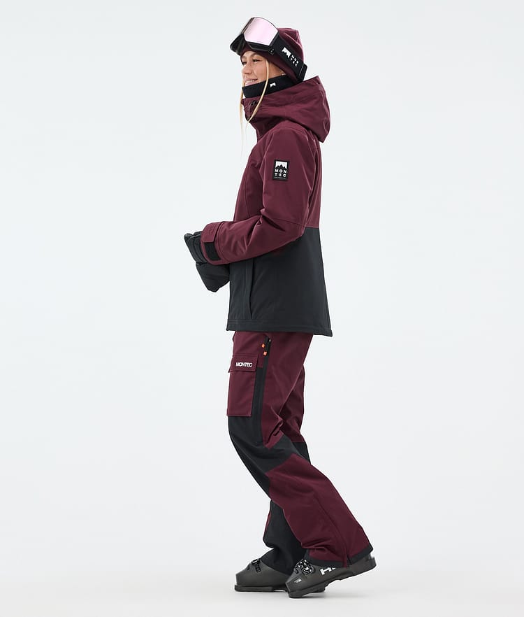 Moss W Ski Jacket Women Burgundy/Black, Image 4 of 10
