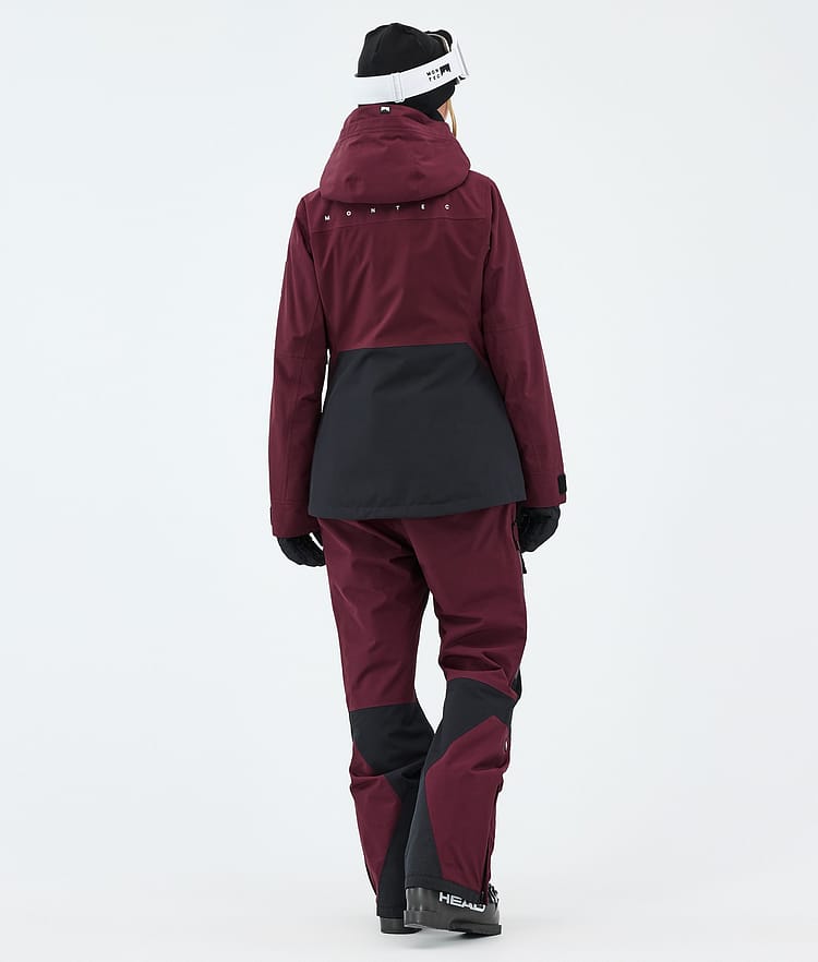 Moss W Lyžařská Bunda Dámské Burgundy/Black, Image 3 of 9