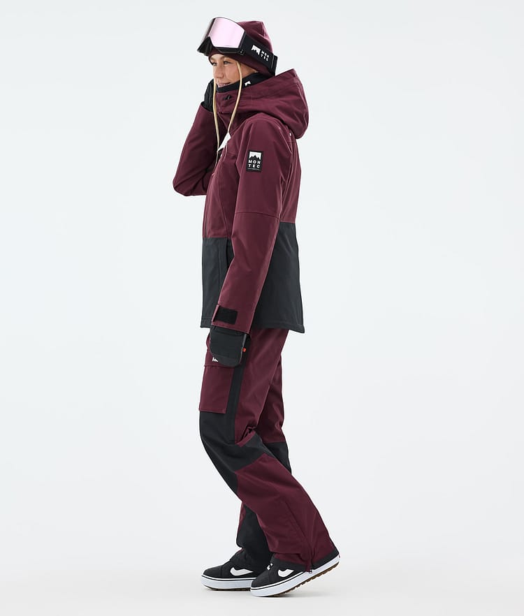 Moss W Snowboard Jacket Women Burgundy/Black, Image 4 of 10