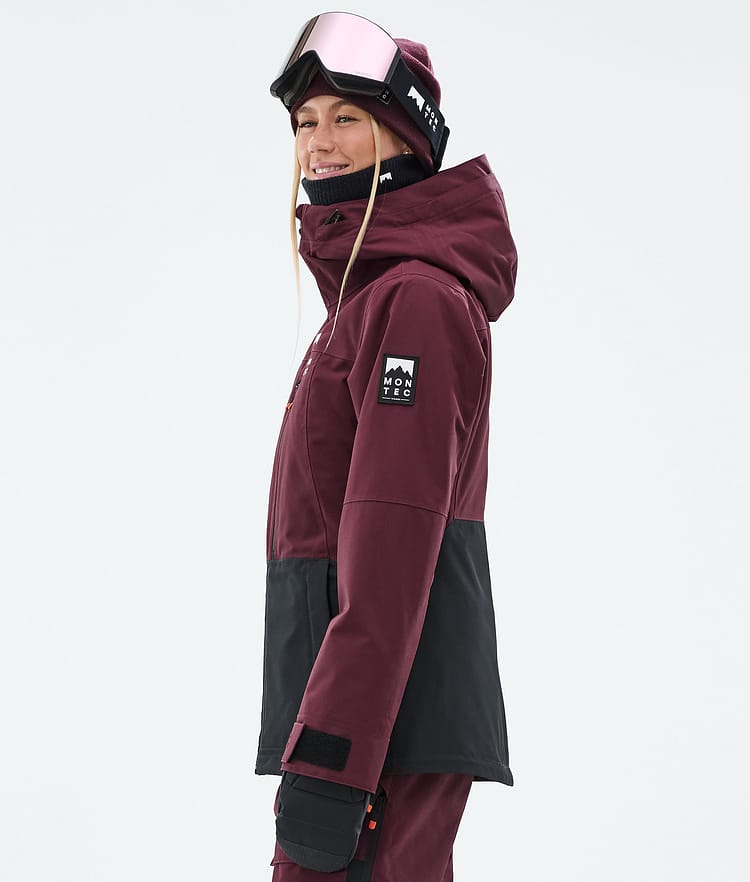Moss W Snowboard Jacket Women Burgundy/Black, Image 6 of 10