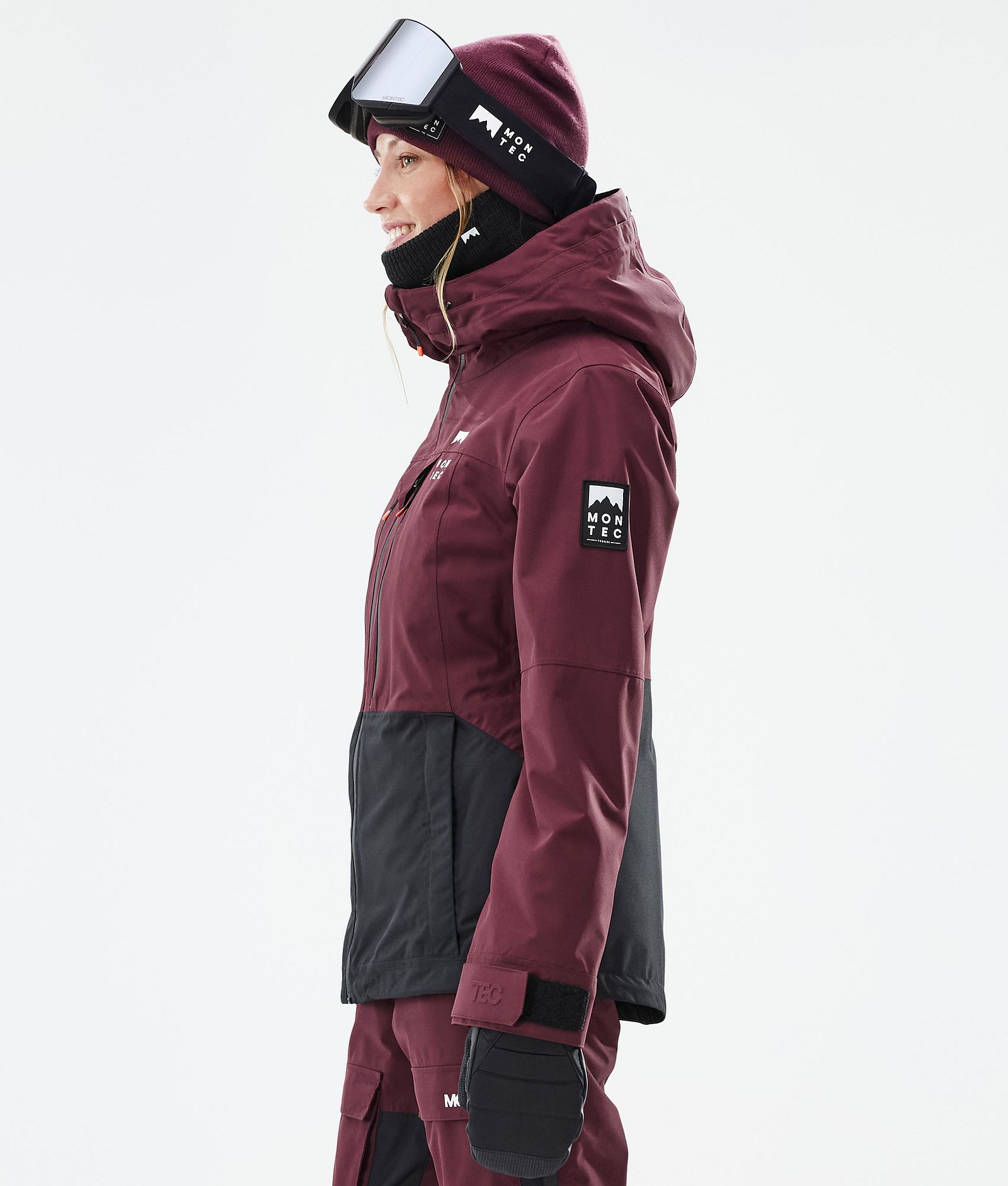 Moss W Veste Snowboard Femme Burgundy/Black Renewed, Image 6 sur 10